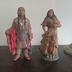 Native American Couple Figurines