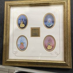 Official Disney Princess Pin Framed Collection