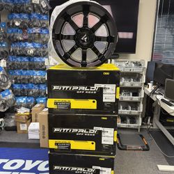 (Set-4) Fittipaldi FA16BM 20x12 5x139.7/5x150 -51mm Black Wheels Rims 20 Inch