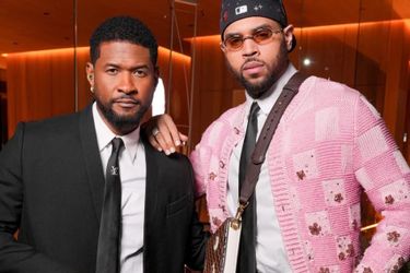 Usher and Chris Brown in Atlanta