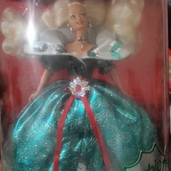 Vintage HAPPY HOLIDAYS BARBIE Doll 1995 Collectible SPECIAL EDITION Mattel