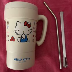 Hello kitty cup with handle 