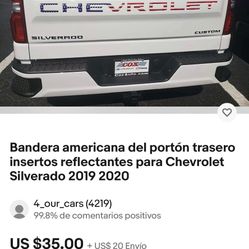 Silverado Tailgate 2019+ Letters 