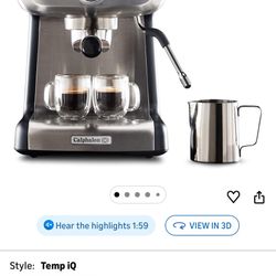 Calphalon BVCLECMP1 Temp iQ Espresso Machine with Steam Wand, Stainless