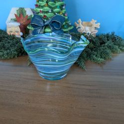 Decorative fused Glass Bowl