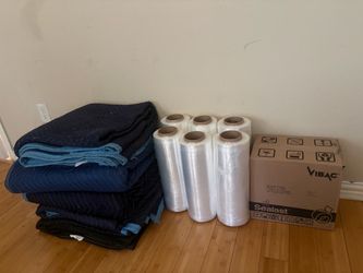 Moving Blankets and Stretch Wrap Bundle