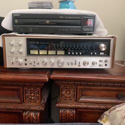 Vintage Sansui Qrx-9001 Stereo Receiver  Working Nice