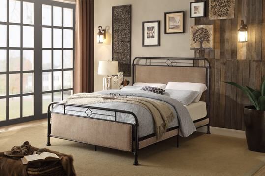 Tayton Brown Full Platform Metal Bed 2867