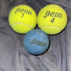 2 Penn Tennis Ball 1 Penn Racket Ball