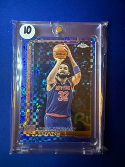 Topps chrome Karl Anthony Towns x fractor