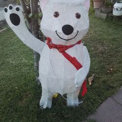 Christmas LED Waving Bear