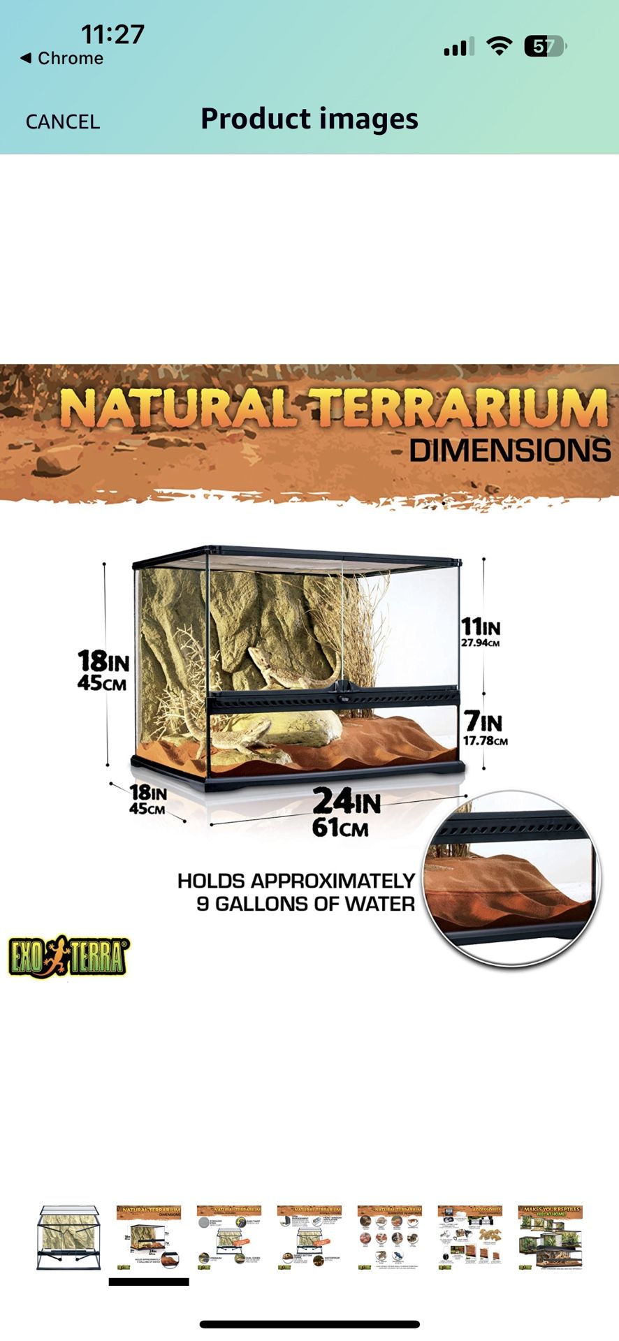 Exo Terra 24x18x18 Terrarium