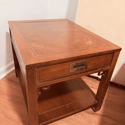 Medium Sized Solid Wood Side Table