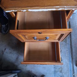 Wood Filing Cabinet