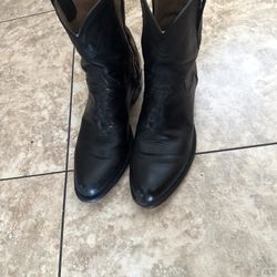 Tecovas “The Dean” Black Midnight Leather Western Cowboy Boot