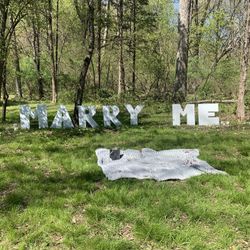 MARRY ME LETTERS FOR SALE