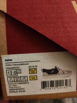 VANS Asher Glitter Chkrbrd