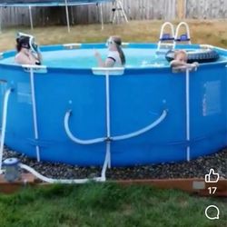 12’x48” Round Pool With Pump And Ladder 
