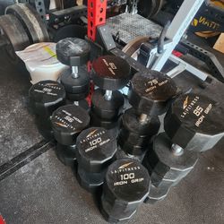 930lbs Iron Grip Urethane Dumbbells 