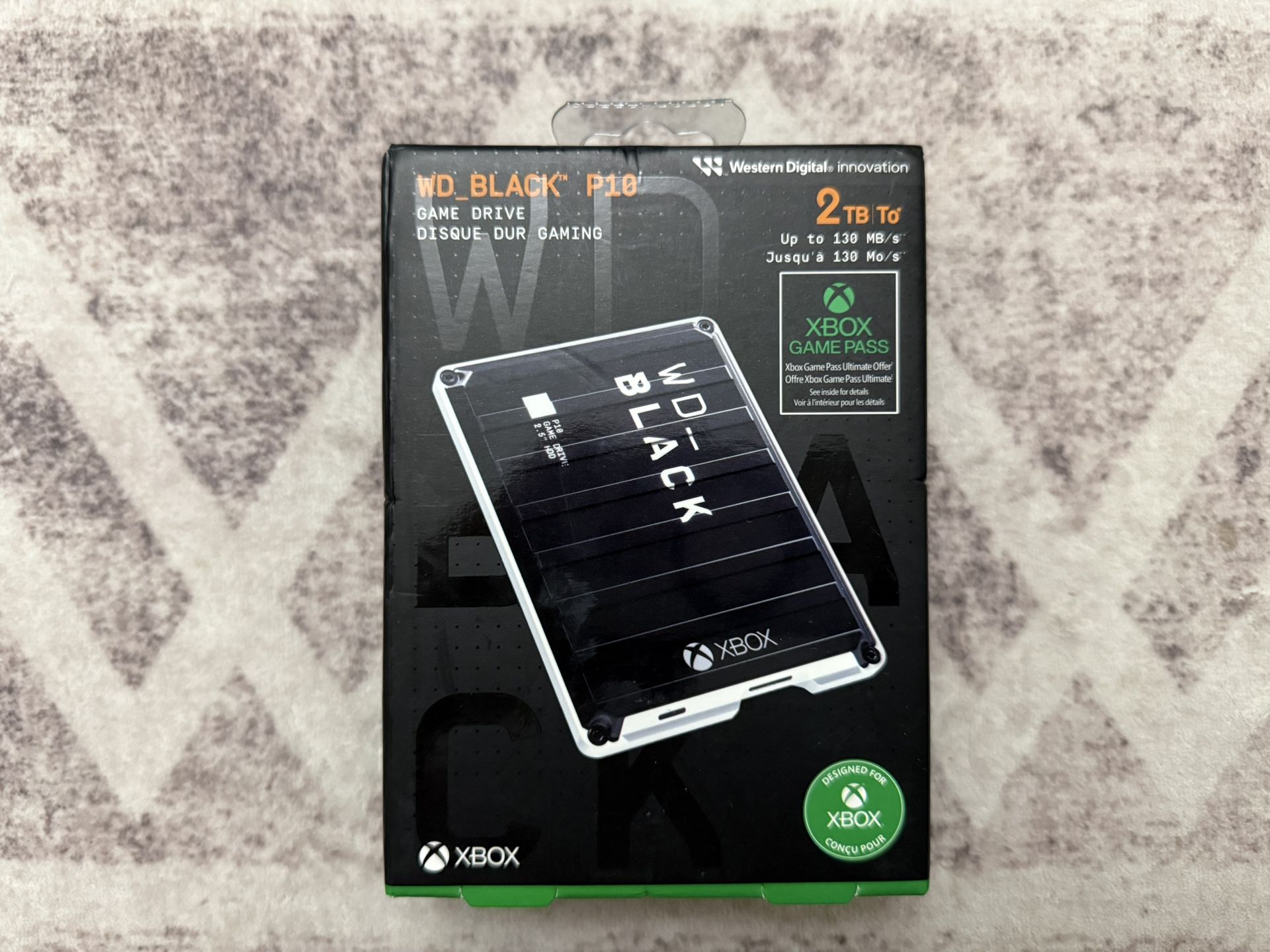 WD Black P10 2TB Game Drive for Xbox