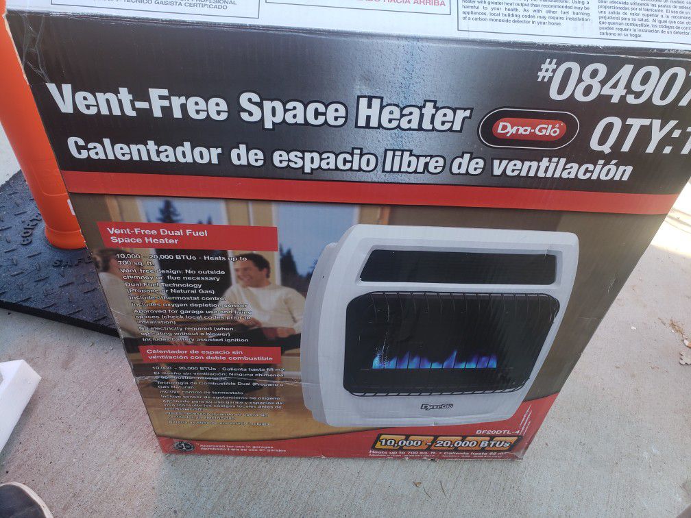 Brand new propane space heater