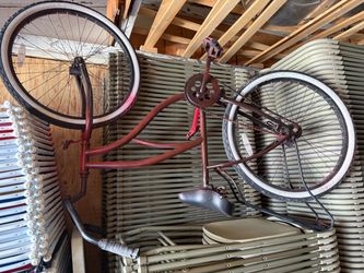 Vintage Red Cruiser Bicycle