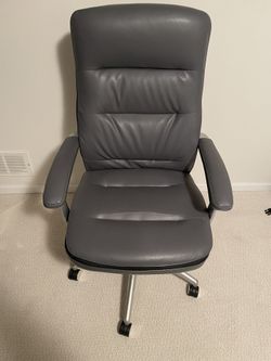 Beautyrest platinum bonded leather computer and desk chair sale