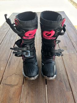O'Neal Rider Motocross Boots Black Pink