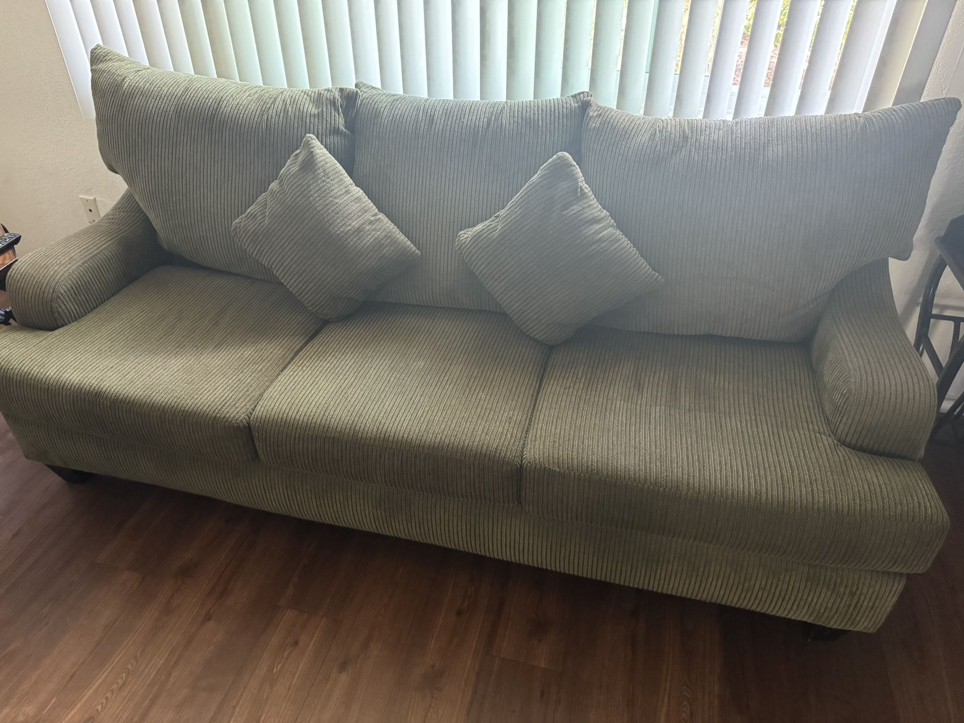 Olive Green Couches Set