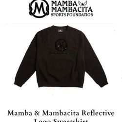  Mamba & Mambacita Reflective Logo Sweatshirt Limited Edition-Large