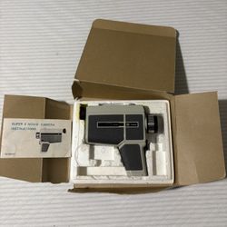 Vintage Argus Super 8 Movie Camera w/ Original Box + Manual – Rare