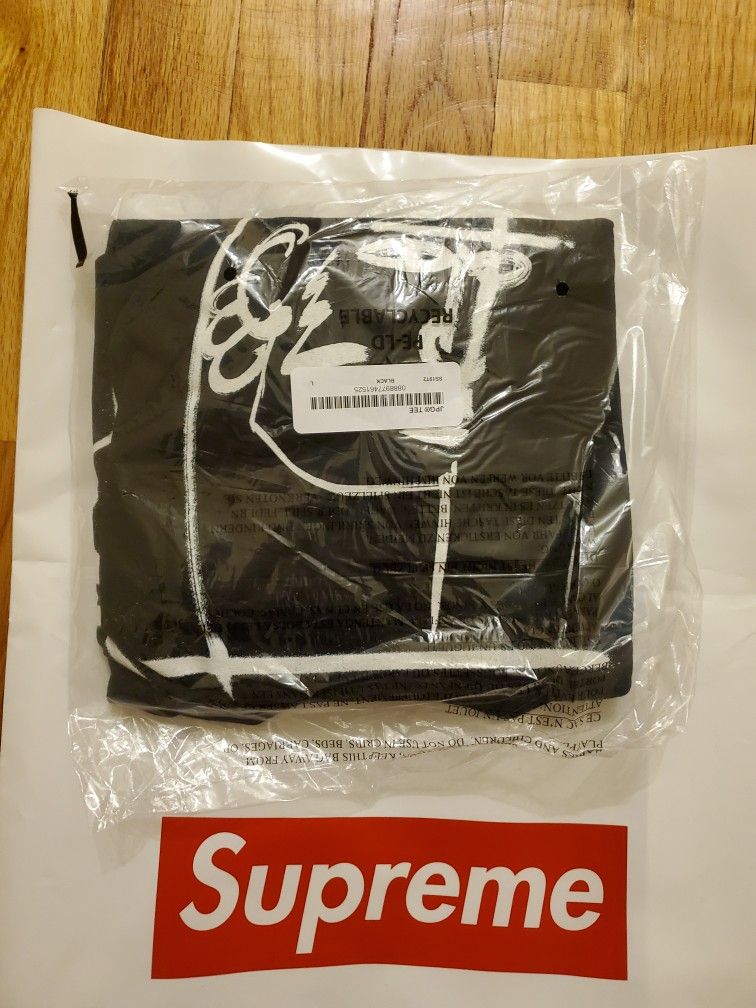 Men's Large Supreme Jean Paul Gaultier Tee Shirt Black SS19