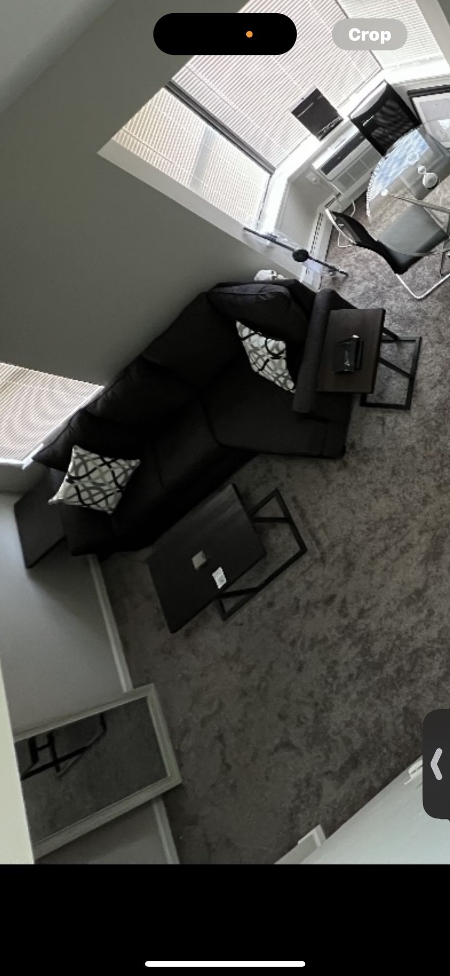 New Raymour And Flanagan Black Loft Couch
