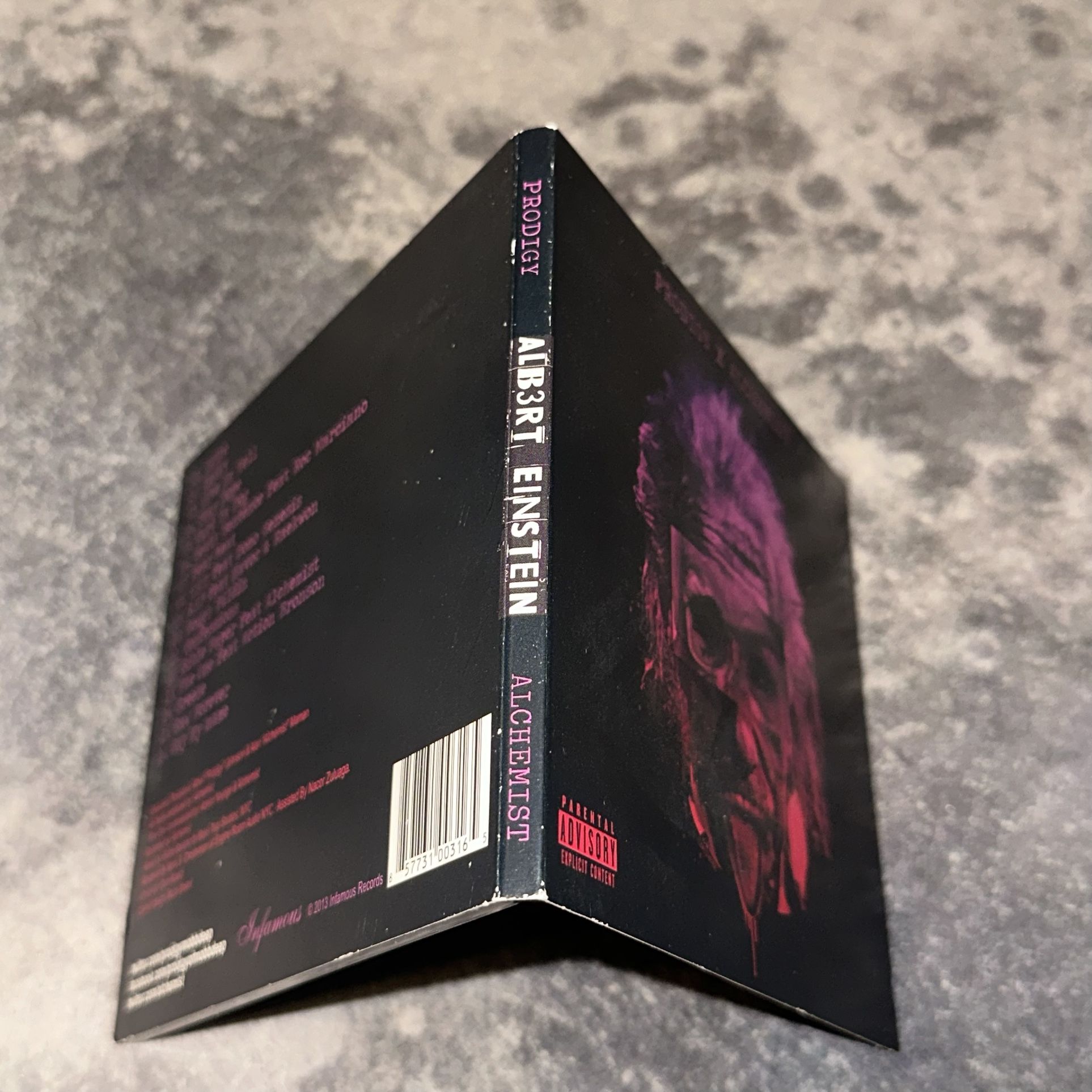 PRODIGY x ALCHEMIST - ALBERT EINSTEIN CD 2013 [PA] RARE Hip