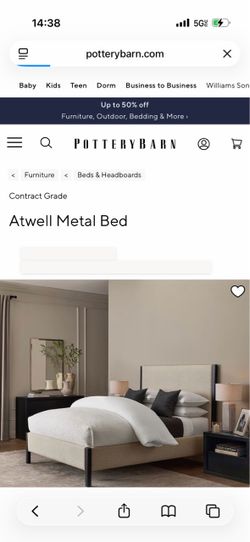 Pottery Barn Atwell Bed (Cal King)