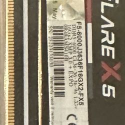 G.Skill Flare X5 32GB (2×16GB) DDR5-6000 CL36 EXPO RAM – Brand New, Sealed 