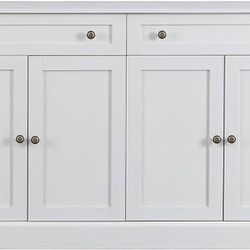 IzUga Storage Cabinet with Doors,Modern Sideboard Cabinet with 2 Drawers and 4 Doors