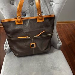 Vintage Dooney Bourke Ir › Dark Brown Leather...