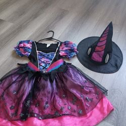 Girls Unicorn Witch Costume 
