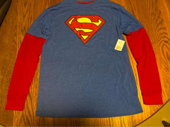 Mens longsleeve Superman shirt size medium
