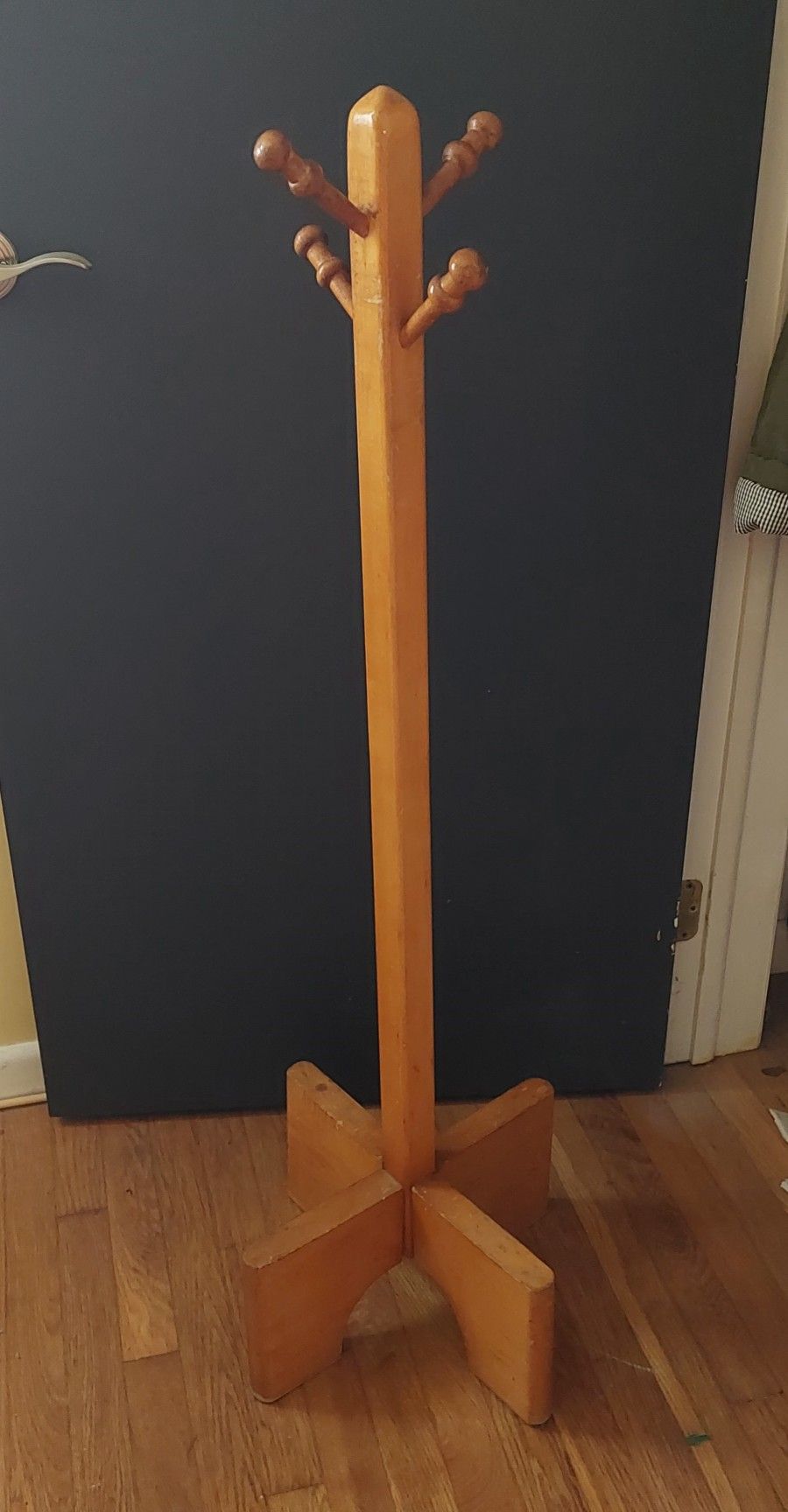 Child's Coat Rack. Vintage 1960s. Rock Maple