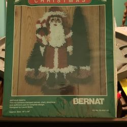 Christmas Santa Latch Hook Kit 18x24