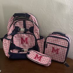 Pottery Barn Kids Back Pack/lunchbox/pencil case