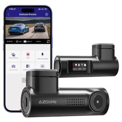 Dash Cam Front, 1296P HD Wireless Dash Camera