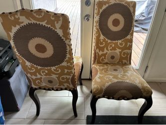 Pottery Barn upholstered chairs (set of 2) $150