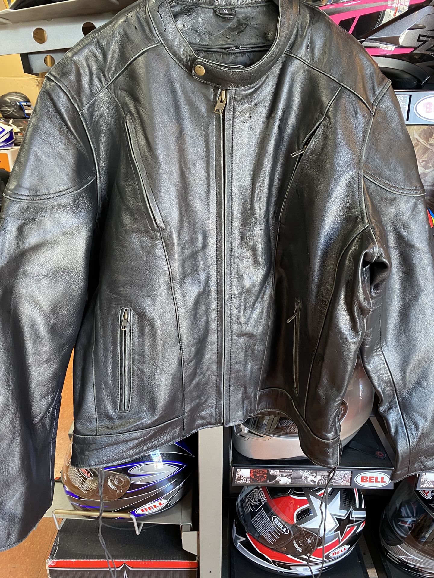 Motorcycle Leather Jacket New $120