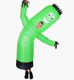 Inflatable Man Costume For Halloween Teens Or Adults GREEN neon Green