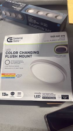 LED color changing flush mount
