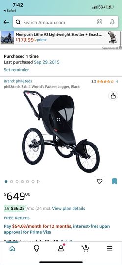 Phil And Ted Jogging Stroller