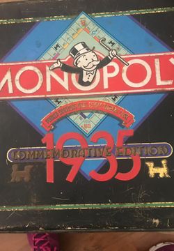 Commemorate monopoly game